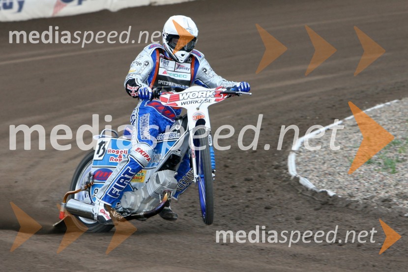 Matej Žagar (Slovenija)SPEEDWAY GRAND PRIX, VN Švedske 2006, trening