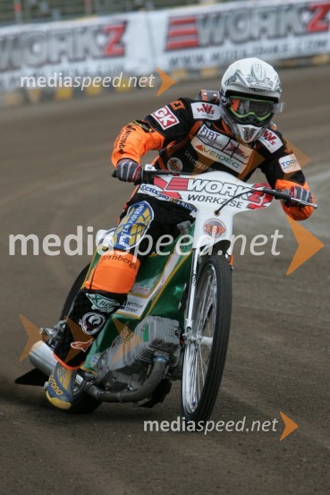 Jonas Davidsson (Švedska)SPEEDWAY GRAND PRIX, VN Švedske 2006, trening
