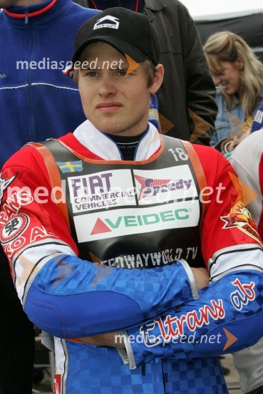Eric Andersson (Švedska)SPEEDWAY GRAND PRIX, VN Švedske 2006, trening