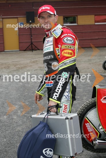 Leigh Adams (Avstralija)SPEEDWAY GRAND PRIX, VN Švedske 2006, trening