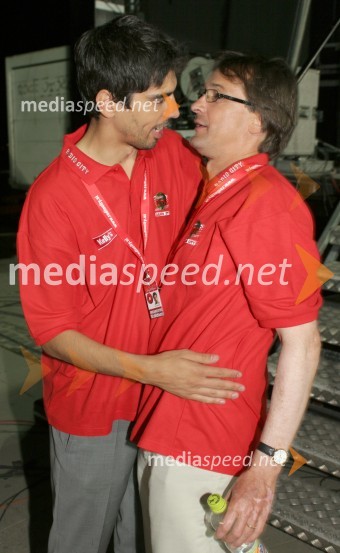 Odgovorni urednik Radia City Bor Greiner in organizator ter producent Smiljan Kreže sta bila zadovoljna s prireditvijoRadio City 10. rojstni dan, koncert