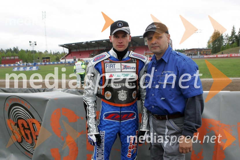 Matej Žagar in njegov oče FrancSPEEDWAY GRAND PRIX, VN Švedske 2006, trening