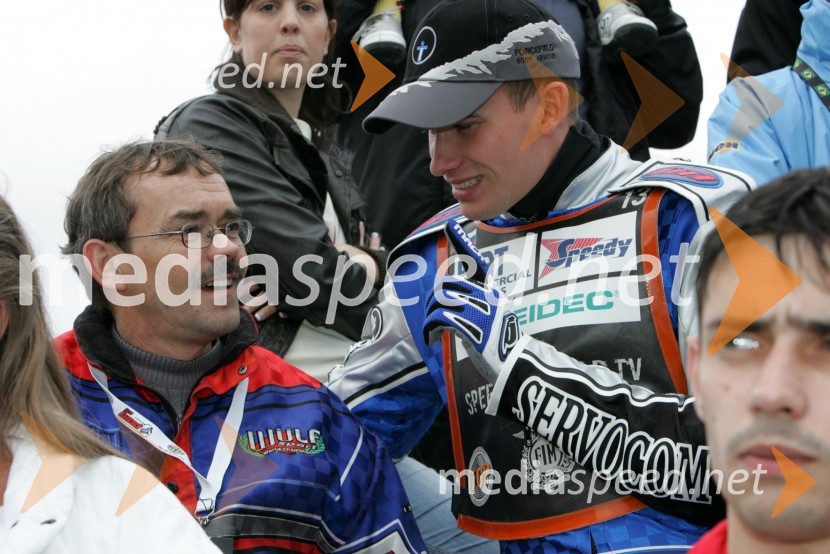 ...in Matej Žagar (Slovenija)SPEEDWAY GRAND PRIX, VN Švedske 2006, trening