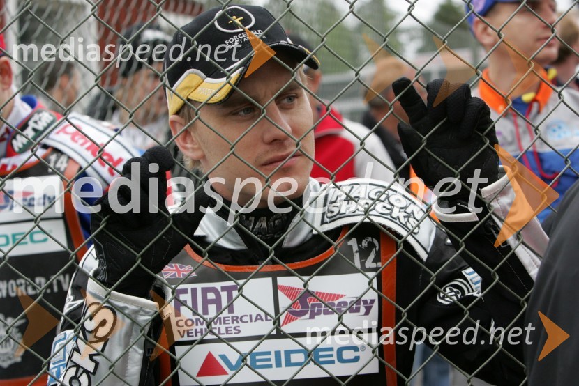 Lee Richardson (VBR)SPEEDWAY GRAND PRIX, VN Švedske 2006, trening