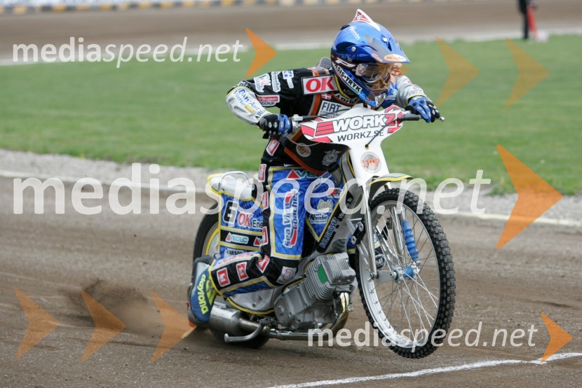 Bjarne Pedersen (Danska)SPEEDWAY GRAND PRIX, VN Švedske 2006, trening