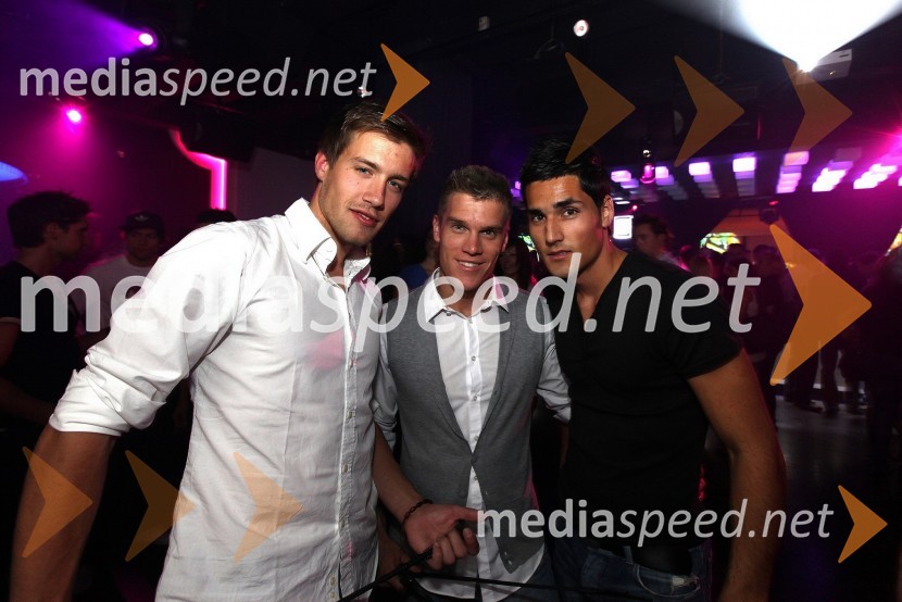 Marko Janko, Alan Eferl in Senad Jahić, finalisti za Mistra Slovenije 2010Top beach party s Playboyevimi zajčicami