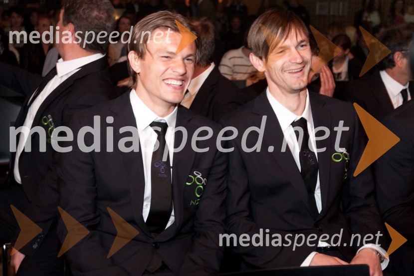 Zlatko Dedič, nogometaš in Milivoje Novakovič, nogometašPredstavitev slovenske nogometne reprezentance