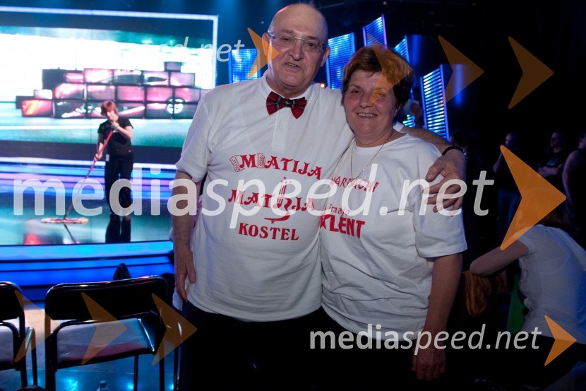 Vasilij Vasko Polič, vrhovni sodnik in Milena ZagmajsterSlovenija ima talent, 4. polfinalna oddaja, novi finalistki sta: Maja Keuc in Tina Drole