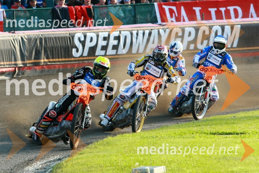 Tai Woffinden (Velika Britanija), Hans N. Andersen (Danska),  	Jason Crump (Avstralija) in Matej Kus (Češka)Speedway, SGP 2010, VN Češke 2010