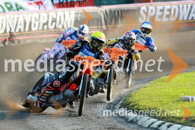 Tai Woffinden (Velika Britanija), Hans N. Andersen (Danska),  	Jason Crump (Avstralija) in Matej Kus (Češka)Speedway, SGP 2010, VN Češke 2010