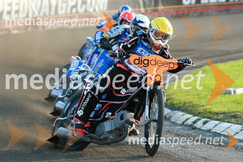 Andreas Jonsson (Švedska), Jaroslaw Hampel (Poljska) in Chris Harris (Velika Britanija)Speedway, SGP 2010, VN Češke 2010