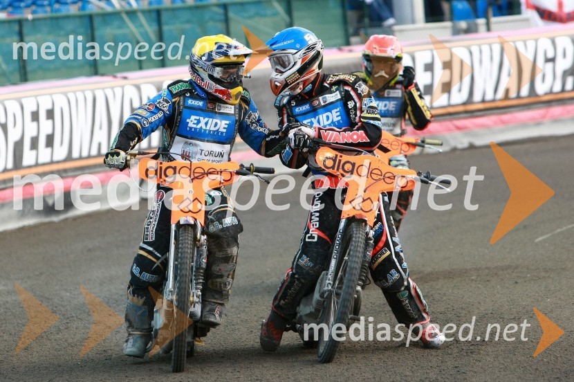 Emil Sayfutdinov (Rusija) in Andreas Jonsson (Švedska)Speedway, SGP 2010, VN Češke 2010