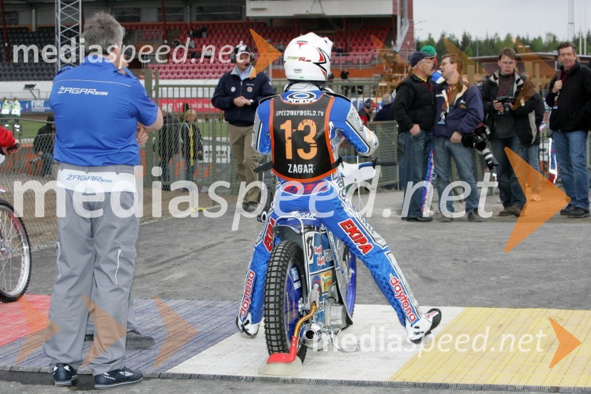 Matej Žagar (Slovenija)SPEEDWAY GRAND PRIX, VN Švedske 2006, trening