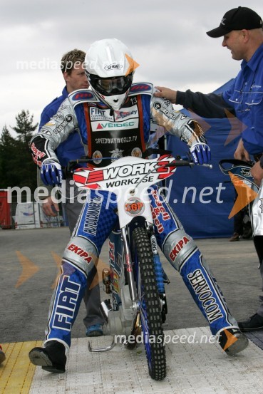 Matej Žagar (Slovenija)SPEEDWAY GRAND PRIX, VN Švedske 2006, trening
