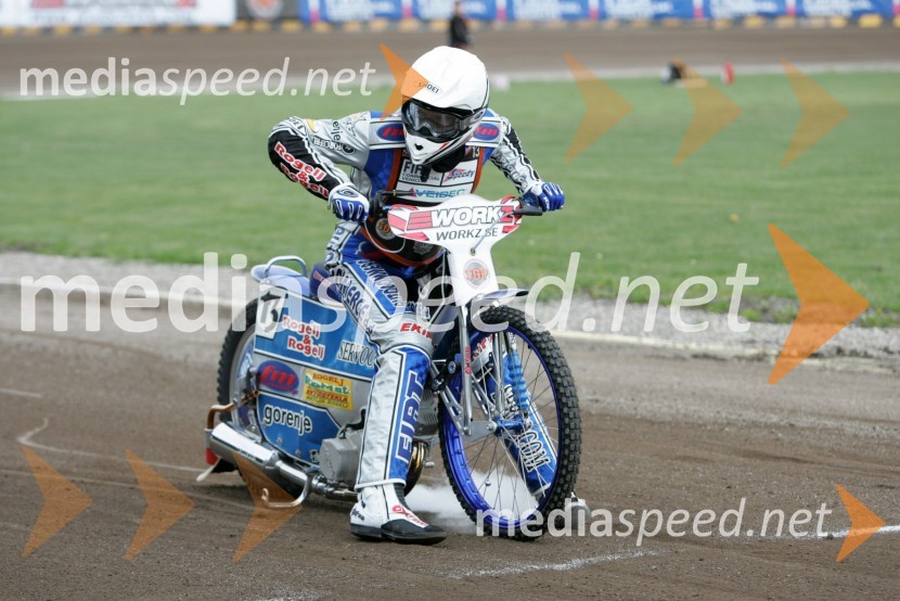 Matej Žagar (Slovenija)SPEEDWAY GRAND PRIX, VN Švedske 2006, trening