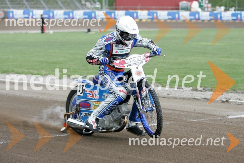 Matej Žagar (Slovenijia)SPEEDWAY GRAND PRIX, VN Švedske 2006, trening