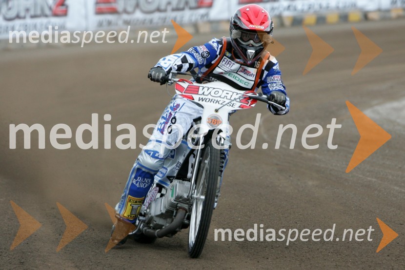 Fredrik Lindgren (Švedska)SPEEDWAY GRAND PRIX, VN Švedske 2006, trening