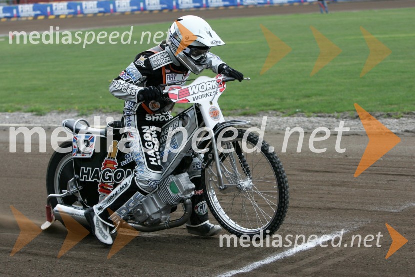 Lee Richardson (Velika Britanija)SPEEDWAY GRAND PRIX, VN Švedske 2006, trening