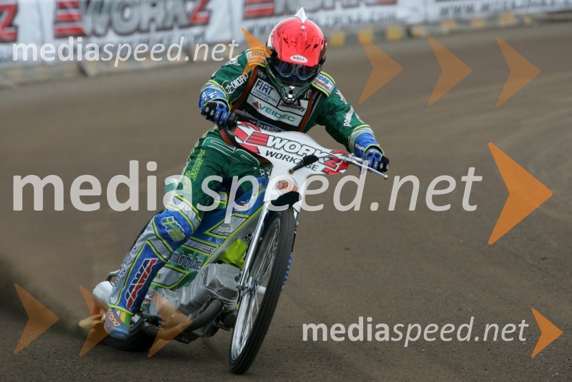 Antonio Lindback (Švedska)SPEEDWAY GRAND PRIX, VN Švedske 2006, trening