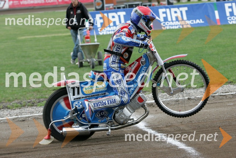 Jaroslaw Hampel (Poljska)SPEEDWAY GRAND PRIX, VN Švedske 2006, trening