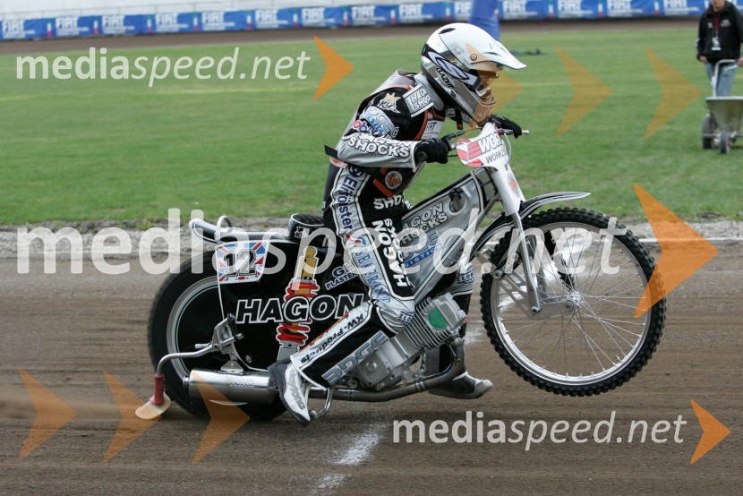 Lee Richardson (Velika Britanija)SPEEDWAY GRAND PRIX, VN Švedske 2006, trening