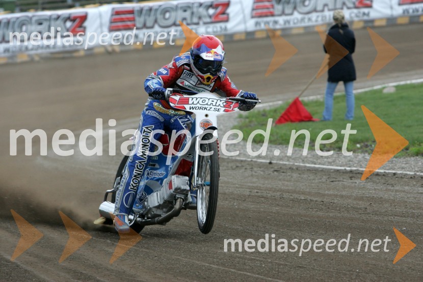 Jaroslaw Hampel (Poljska)SPEEDWAY GRAND PRIX, VN Švedske 2006, trening