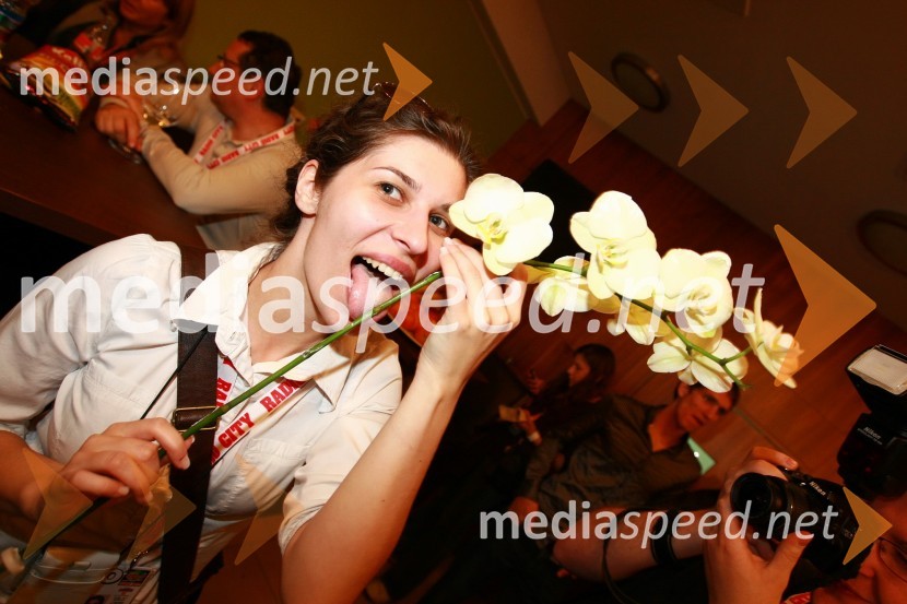 Natalija Bratkovič, voditeljica na RTS15. obletnica Radia City, koncert