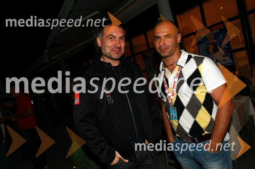 Miro Primorac, direktor in solastnik Turistične agencije Sonček in Igor Kenda, direktor agencije Doberman Creative Company15. obletnica Radia City, koncert