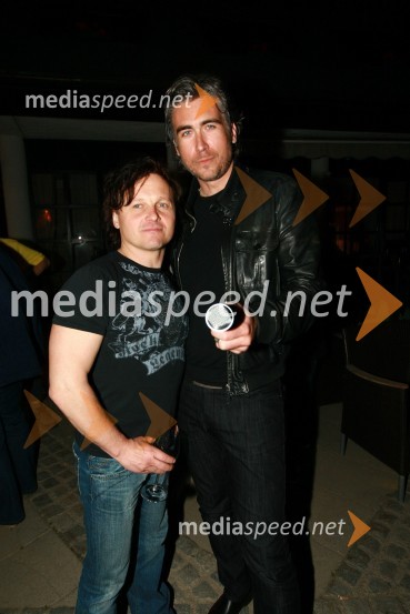 Matjaž Jelen, pevec skupine Šank Rock in Jan Plestenjak, pevec15. obletnica Radia City, koncert