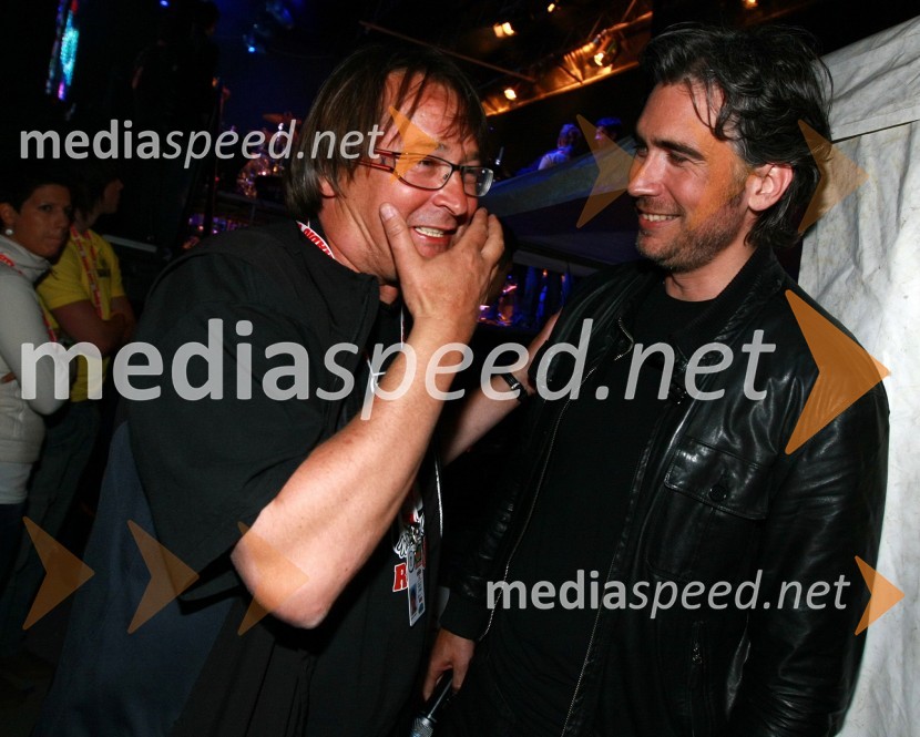 Smiljan Kreže, organizator in Jan Plestenjak, pevec15. obletnica Radia City, koncert