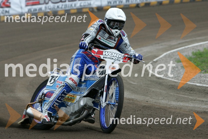 Matej Žagar (Slovenija)SPEEDWAY GRAND PRIX, VN Švedske 2006, trening