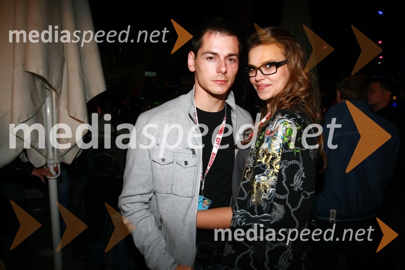 Tina Petelin, Miss Slovenije 2009 in fant Adam Vengust15. obletnica Radia City, koncert