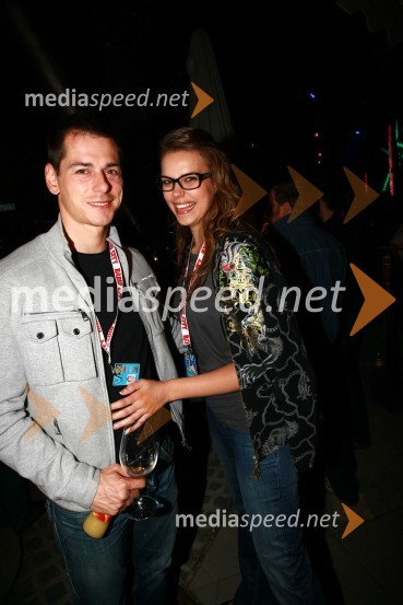 Tina Petelin, Miss Slovenije 2009 in fant Adam Vengust15. obletnica Radia City, koncert