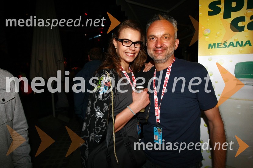 Tina Petelin, Miss Slovenije 2009 in njen oče Igor Petelin15. obletnica Radia City, koncert