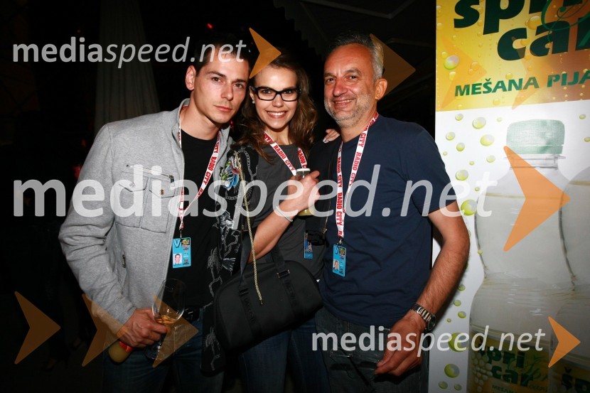 Tina Petelin, Miss Slovenije 2009, fant Adam Vengust in njen oče Igor Petelin15. obletnica Radia City, koncert