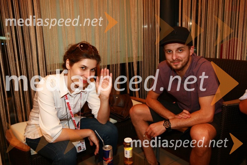 Natalija Bratkovič, voditeljica na RTS in Nenad Cizl, art direktor v agenciji Pristop15. obletnica Radia City, koncert