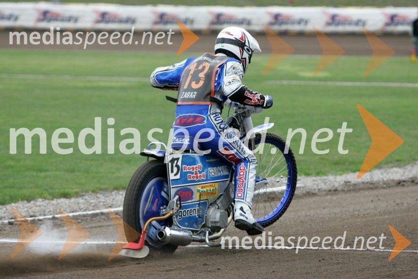 Matej Žagar (Slovenija)SPEEDWAY GRAND PRIX, VN Švedske 2006, trening