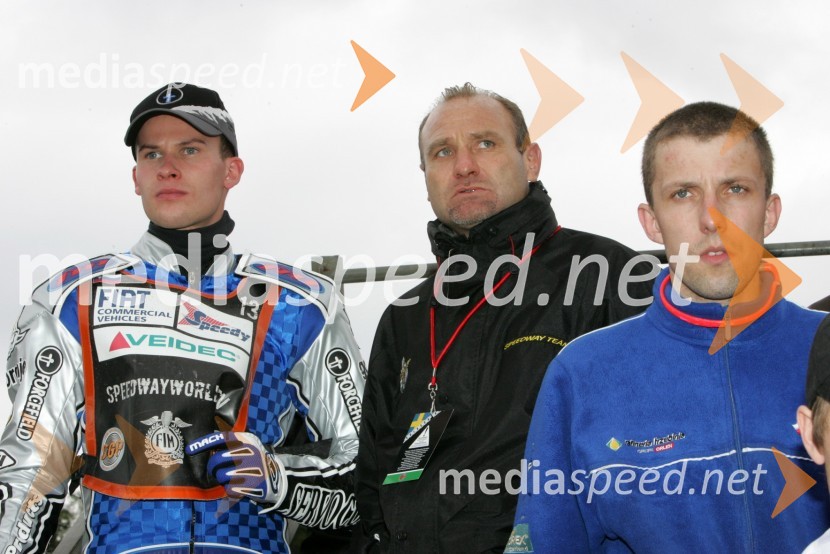 Matej Žagar (Slovenija) in Armando Castagna (Italija)SPEEDWAY GRAND PRIX, VN Švedske 2006, trening
