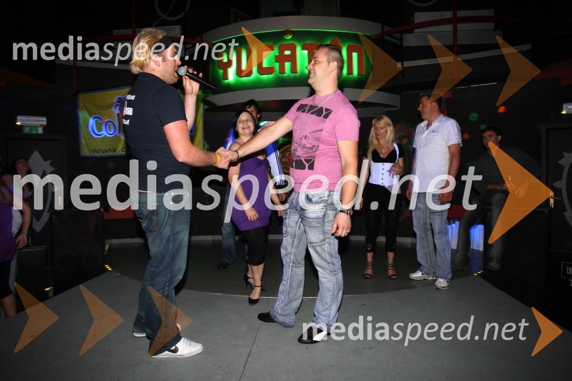 Povezovalec dogodka in tekmovalecCollegiumov summer break party s Sylvainom in Laro love, diskoteka Yucatan