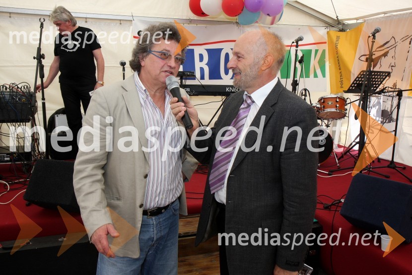 Ivo Mojzer, pevec in Zvone Lebar, povezovalec dogodkaEzl ek, srečanje 2010, Jure Doležal postal frajer Ezl Eka