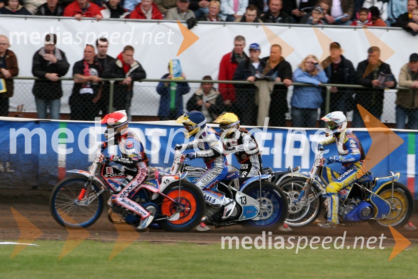 Niels Kristian Iversen (Danska), Matej Žagar (Slovenija), Lee Richardson (VBR) in Andreas Jonsson (Švedska)SPEEDWAY GRAND PRIX, VN Švedske 2006, dirka