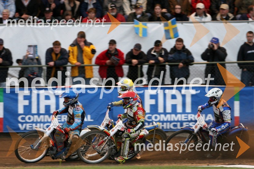 Greg Hancock (ZDA), Leigh Adams (Avstralija), Andreas Jonsson(Švedska) in Tomasz Gollob (Poljska)SPEEDWAY GRAND PRIX, VN Švedske 2006, dirka