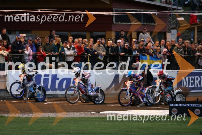Matej Žagar (Slovenija), Piotr Protasiewicz (Poljska), Scott Nicholls (VBR) in Greg Hancock (ZDA)SPEEDWAY GRAND PRIX, VN Švedske 2006, dirka