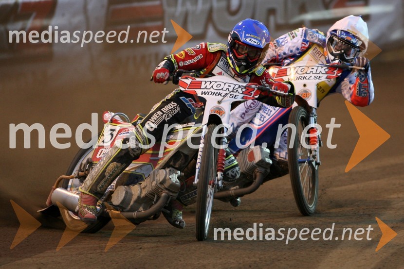Leigh Adams (Avstralija) in Jason Crump (Avstralija)SPEEDWAY GRAND PRIX, VN Švedske 2006, dirka