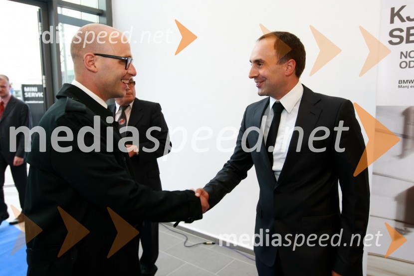 Miha Ažman, generalni direktor BMW Group Slovenija in Uroš Seles, direktor BMW Selmar d.o.o.Odprtje najsodobnejšega BMW salona Selmar Maribor