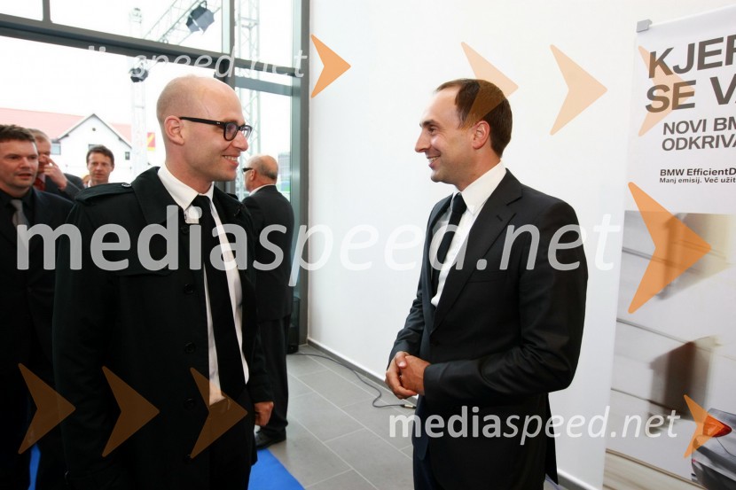 Miha Ažman, generalni direktor BMW Group Slovenija in Uroš Seles, direktor BMW Selmar d.o.o.Odprtje najsodobnejšega BMW salona Selmar Maribor
