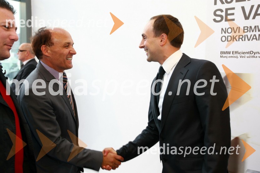 ... in Uroš Seles, direktor BMW Selmar d.o.o.Odprtje najsodobnejšega BMW salona Selmar Maribor