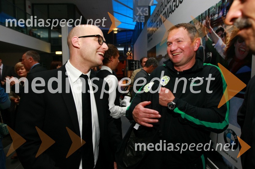 Miha Ažman, generalni direktor BMW Group Slovenija in Matjaž Kek, selektor Slovenske nogometne reprezentanceOdprtje najsodobnejšega BMW salona Selmar Maribor