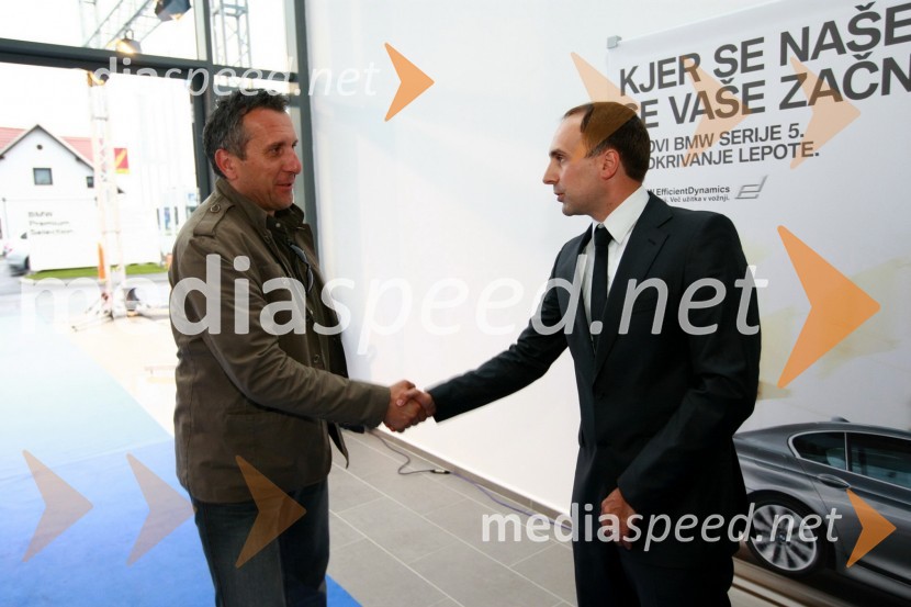 Miran Ališič in Uroš Seles, direktor BMW Selmar d.o.o.Odprtje najsodobnejšega BMW salona Selmar Maribor