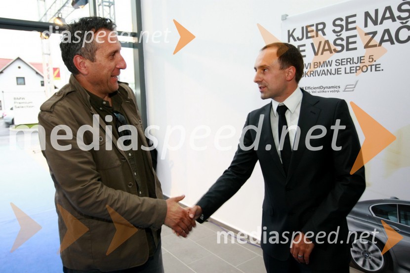 Miran Ališič in Uroš Seles, direktor BMW Selmar d.o.o.Odprtje najsodobnejšega BMW salona Selmar Maribor